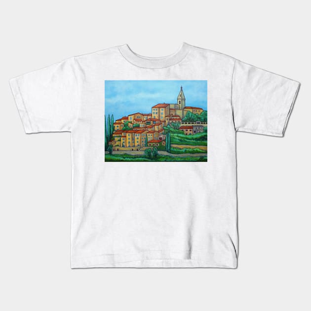 Colours of Crillon-le-Brave, Provence Kids T-Shirt by LisaLorenz